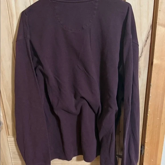 Van Heusen Burgundy Long Sleeve V-Neck Sweater - Picture 3 of 5